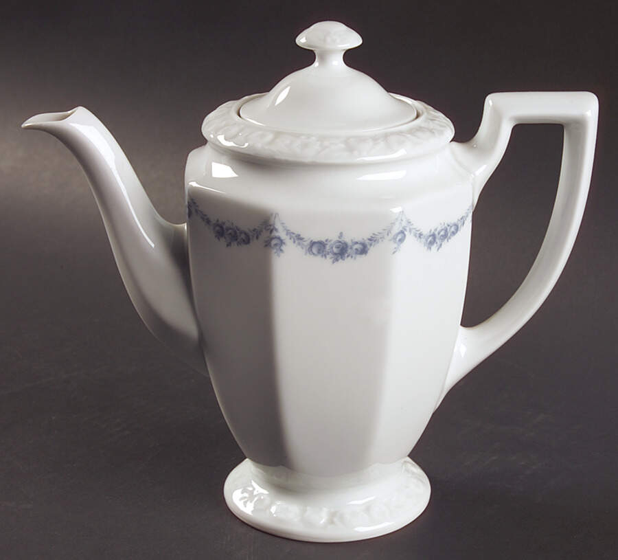 Blue Garland Mini Coffee Pot & Lid by Rosenthal - Continental-1