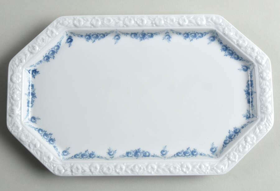 Blue Garland 11" Oval Serving Platter by Rosenthal - Continental-1