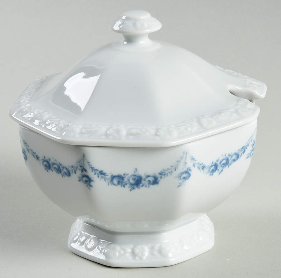 Blue Garland Jam/Jelly & Lid by Rosenthal - Continental-1