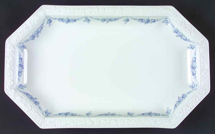 Blue Garland 15" Oval Serving Platter by Rosenthal - Continental-1