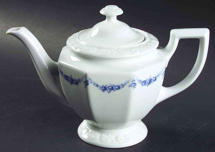 Blue Garland Small Teapot & Lid by Rosenthal - Continental-1