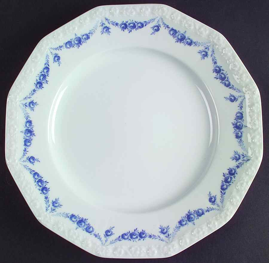 Blue Garland Large Dinner Plate by Rosenthal - Continental-1