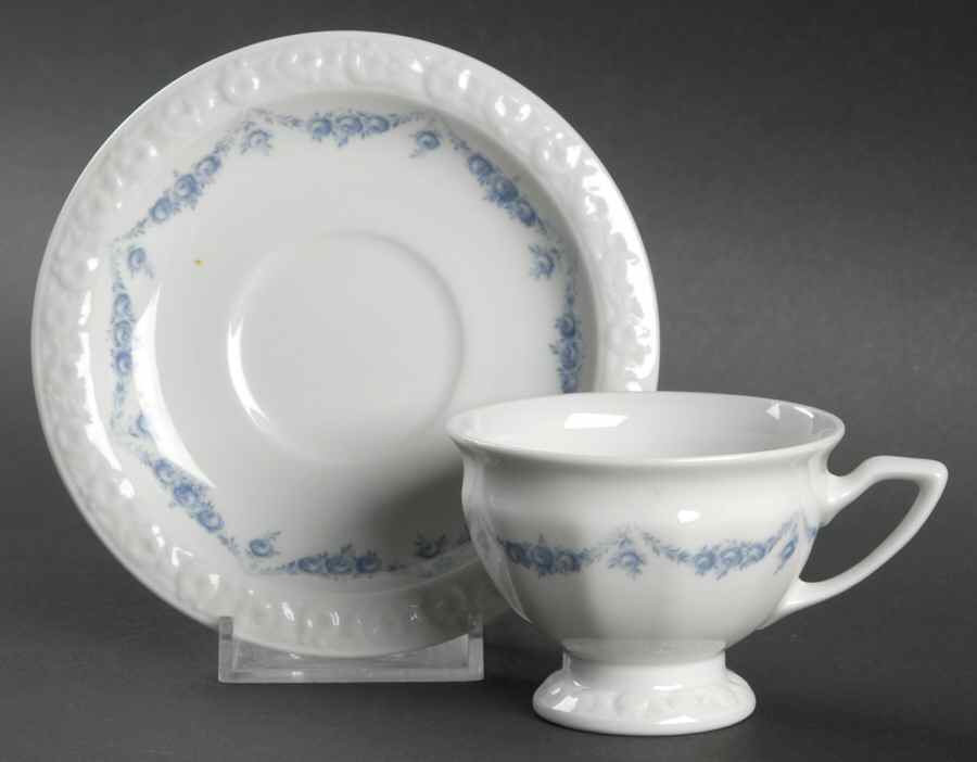 Blue Garland Footed Demitasse Cup & Saucer Set by Rosenthal - Continental-1