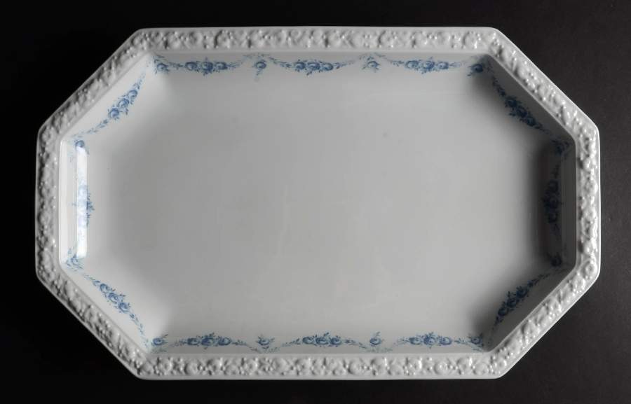 Blue Garland 18" Oval Serving Platter by Rosenthal - Continental-1