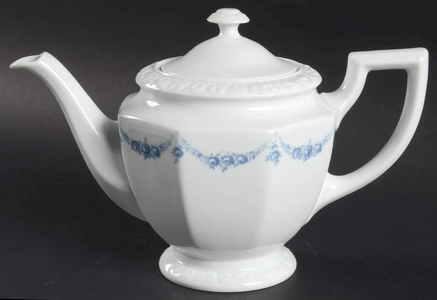 Blue Garland Teapot & Lid by Rosenthal - Continental-1
