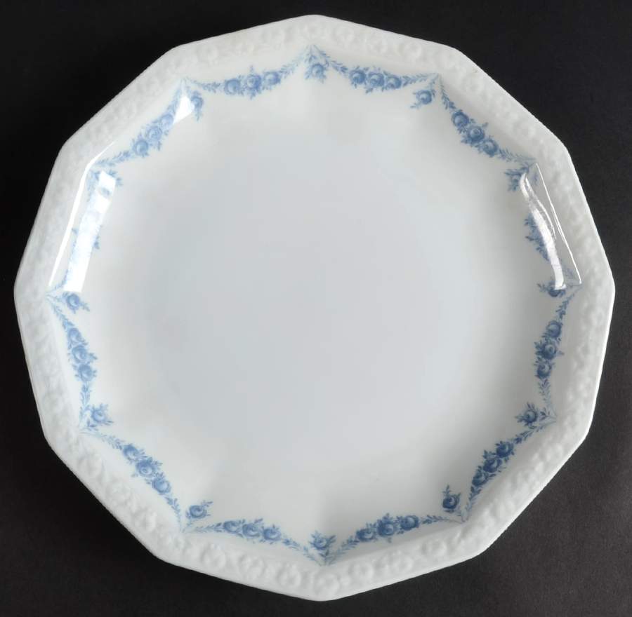 Blue Garland Cake Plate by Rosenthal - Continental-1