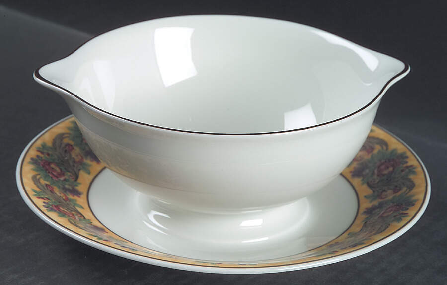 Bloomsbury Gravy Boat with Attached Underplate by Rosenthal - Continental-1