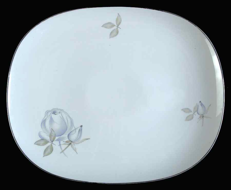 Blue Rose (Coupe) 14" Rectangular Serving Platter by Rosenthal - Continental-1