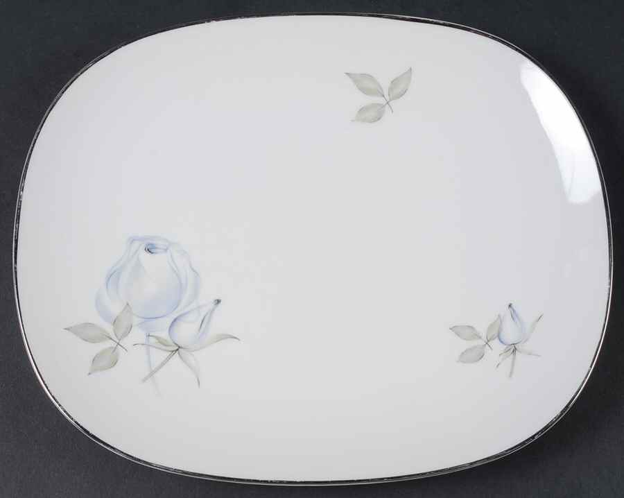 Blue Rose (Coupe) 10" Rectangular Serving Platter by Rosenthal - Continental-1