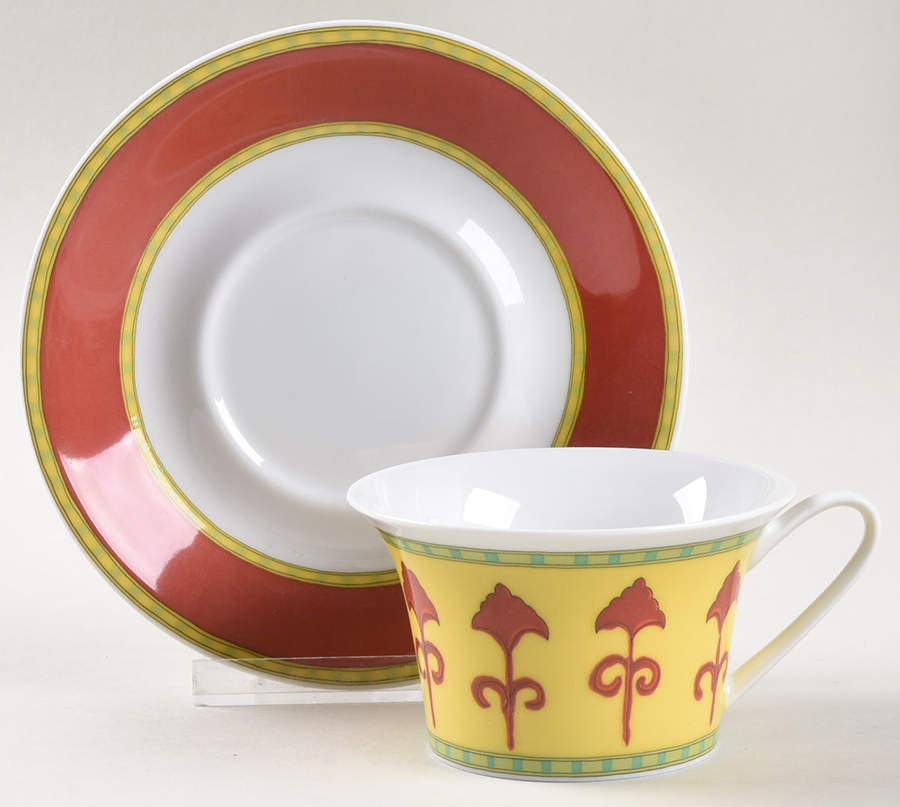 Bokhara Flat Cup & Saucer Set by Rosenthal - Continental-1