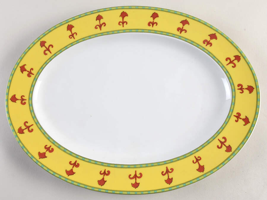 Bokhara 15" Oval Serving Platter by Rosenthal - Continental-1