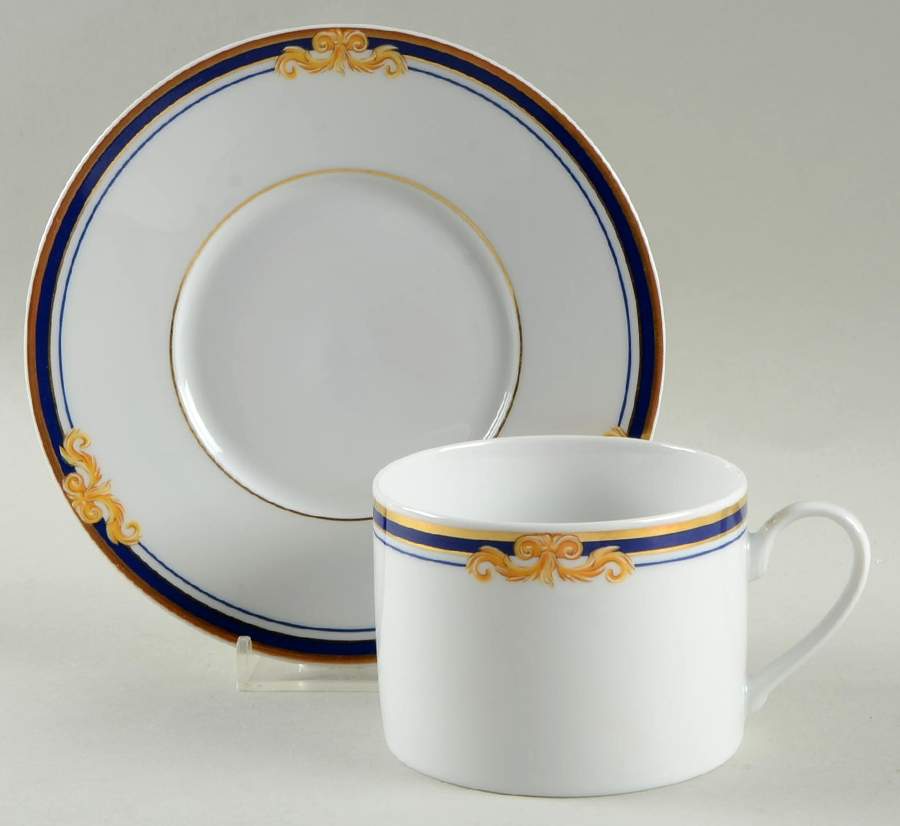 Borgia (Renaissance, Smooth) Flat Cup & Saucer Set by Rosenthal - Continental-1