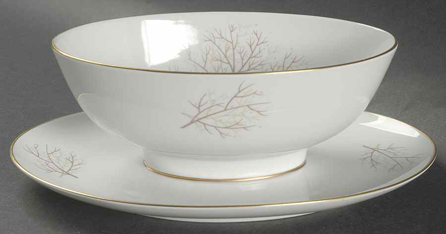 Bramble (Form E) Gravy Boat with Attached Underplate by Rosenthal - Continental-1
