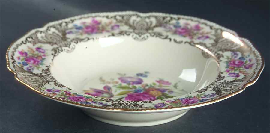 Brides Bouquet Rim Soup Bowl by Rosenthal - Continental-1
