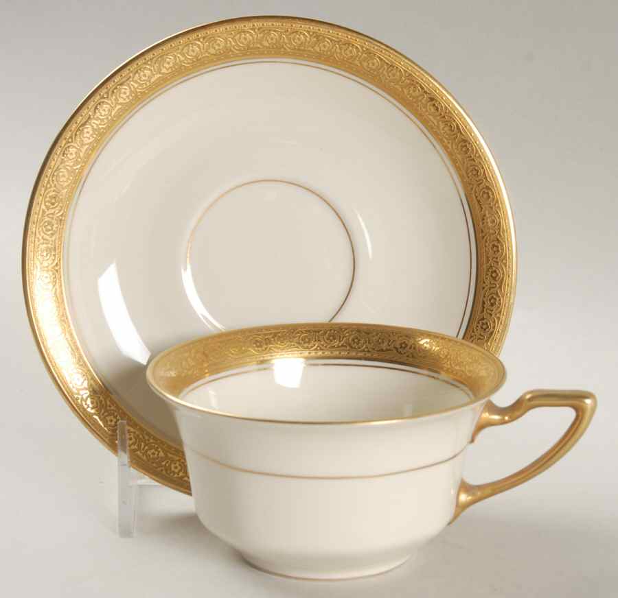 The Bristol (Cream) Flat Cup & Saucer Set by Rosenthal - Continental-1