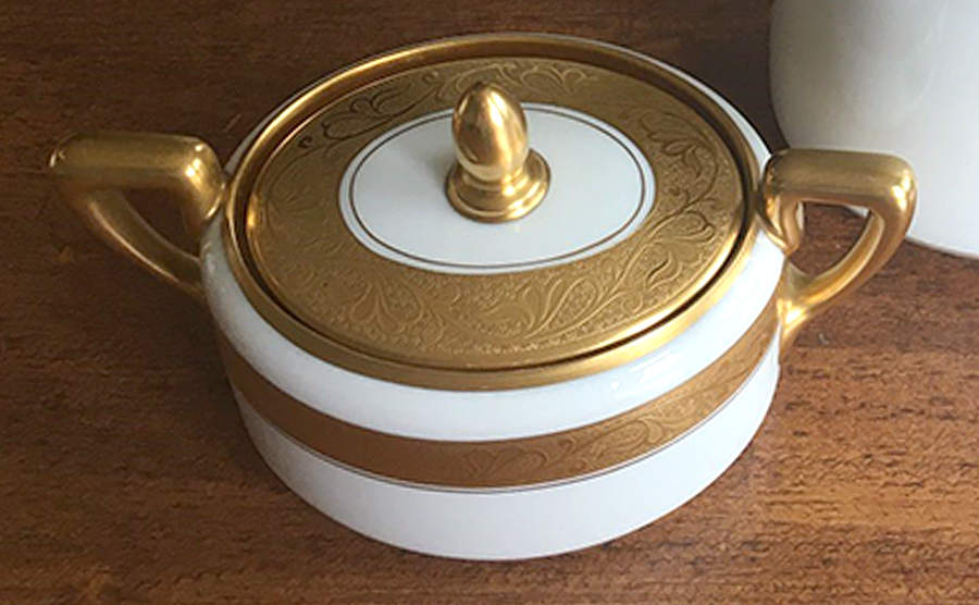 The Bristol (White) Sugar Bowl & Lid by Rosenthal - Continental-1