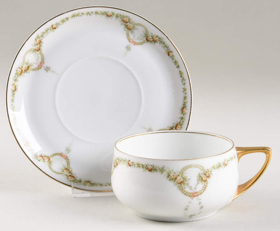 Briar Rose Oversized Cup & Saucer Set by Rosenthal - Continental-1