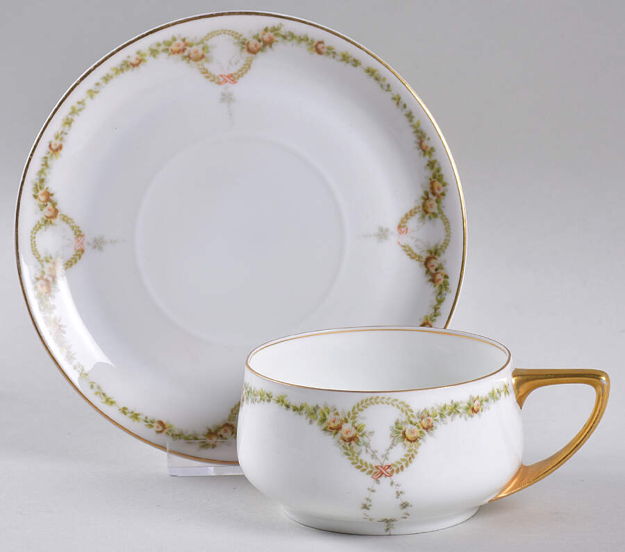 Briar Rose Flat Cup & Saucer Set by Rosenthal - Continental-1