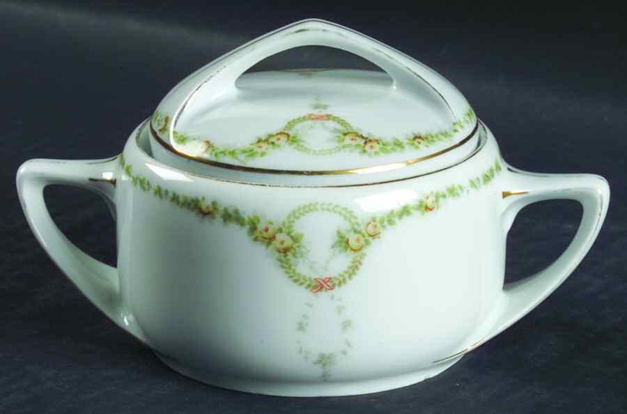 Briar Rose Small Sugar Bowl & Lid by Rosenthal - Continental-1