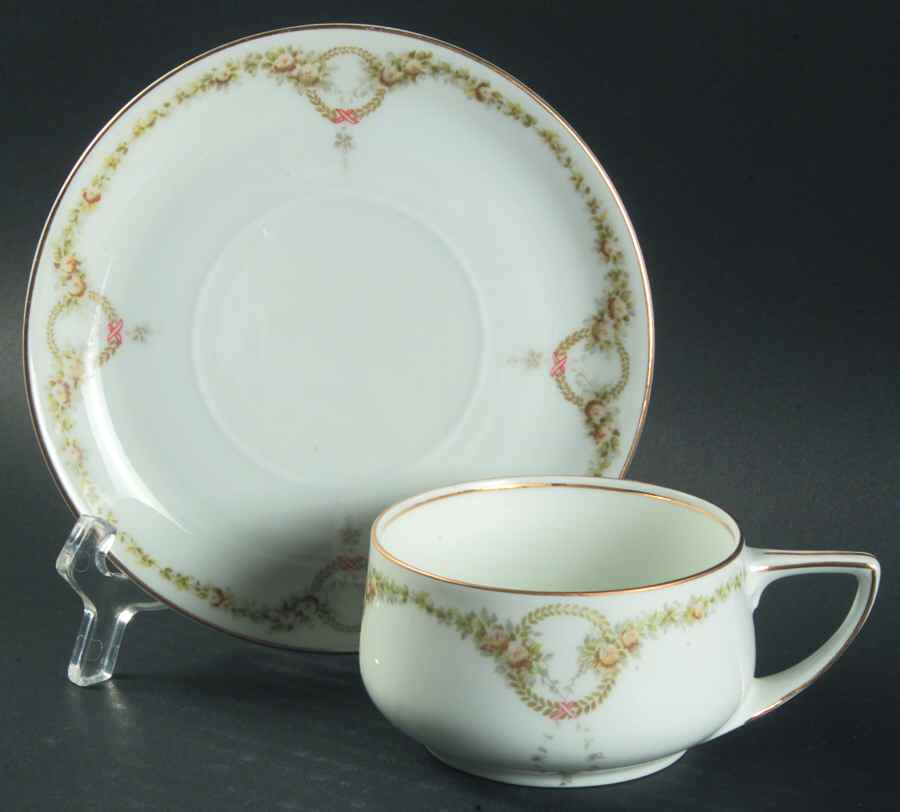 Briar Rose Flat Cup & Saucer Set by Rosenthal - Continental-1