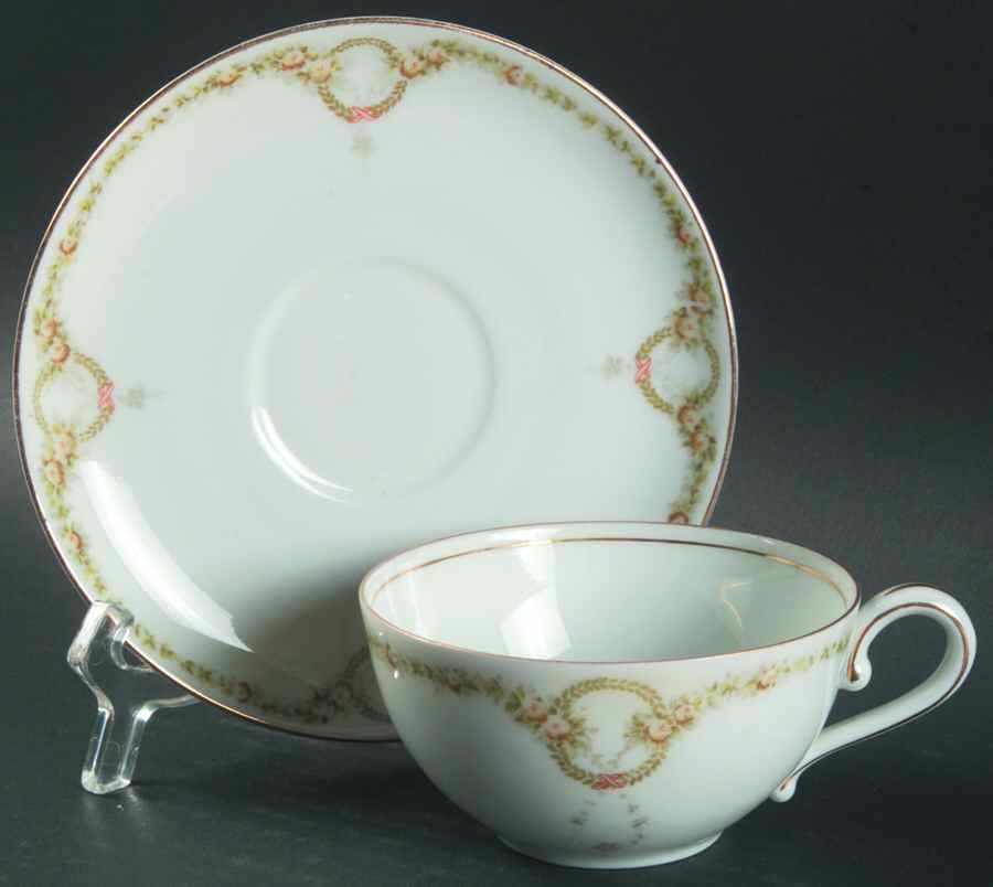 Briar Rose Flat Cup & Saucer Set by Rosenthal - Continental-1
