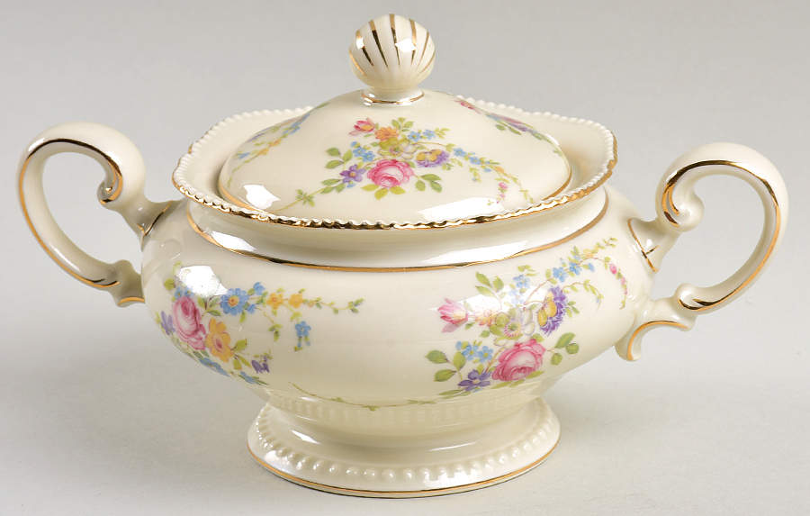 Bridal Rose Sugar Bowl & Lid by Rosenthal - Continental-1