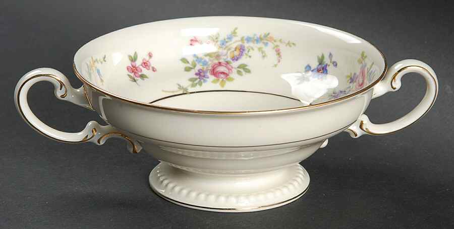 Bridal Rose Footed Cream Soup Bowl by Rosenthal - Continental-1