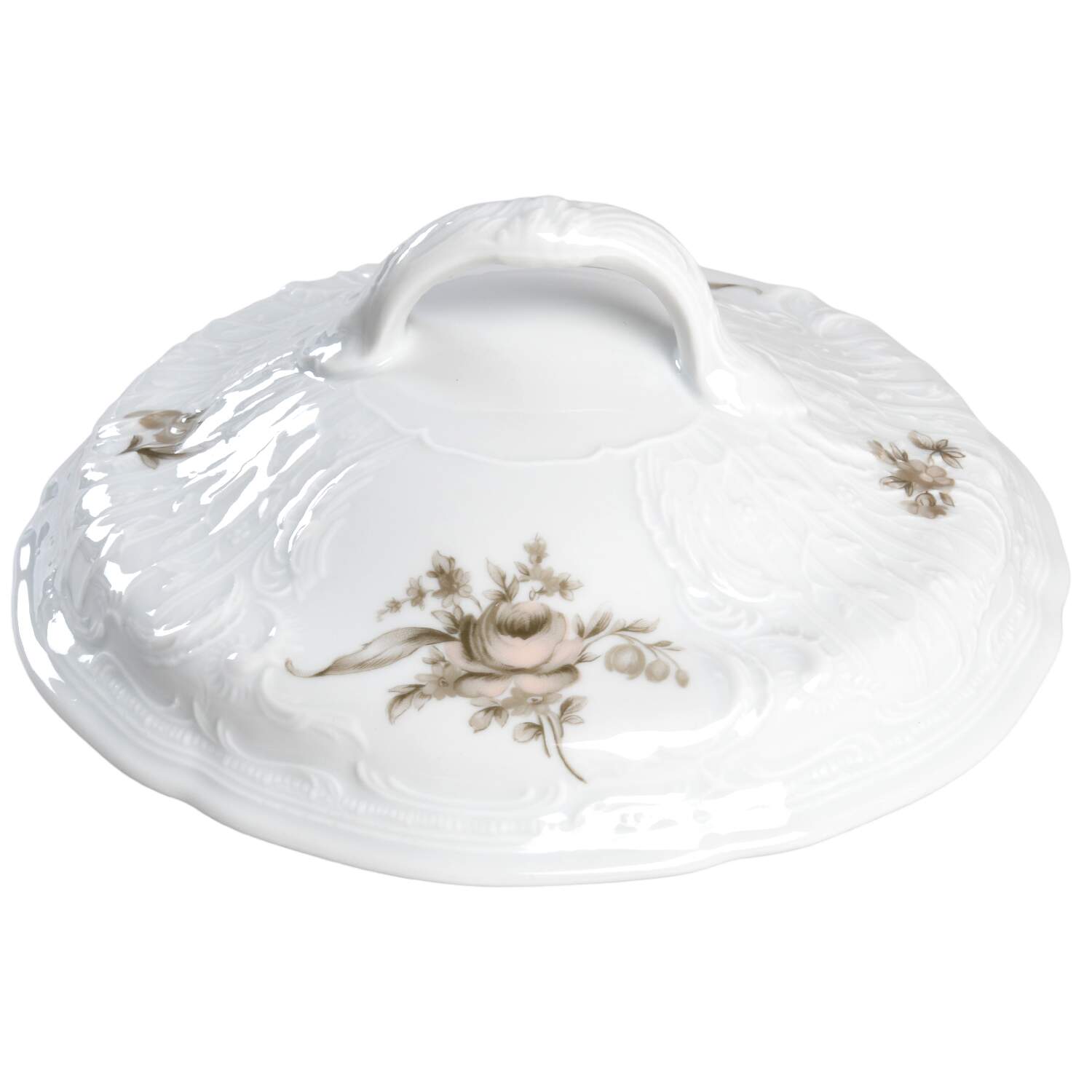 Brown Rose (Sanssouci) Lid for Round Vegetable by Rosenthal - Continental-1