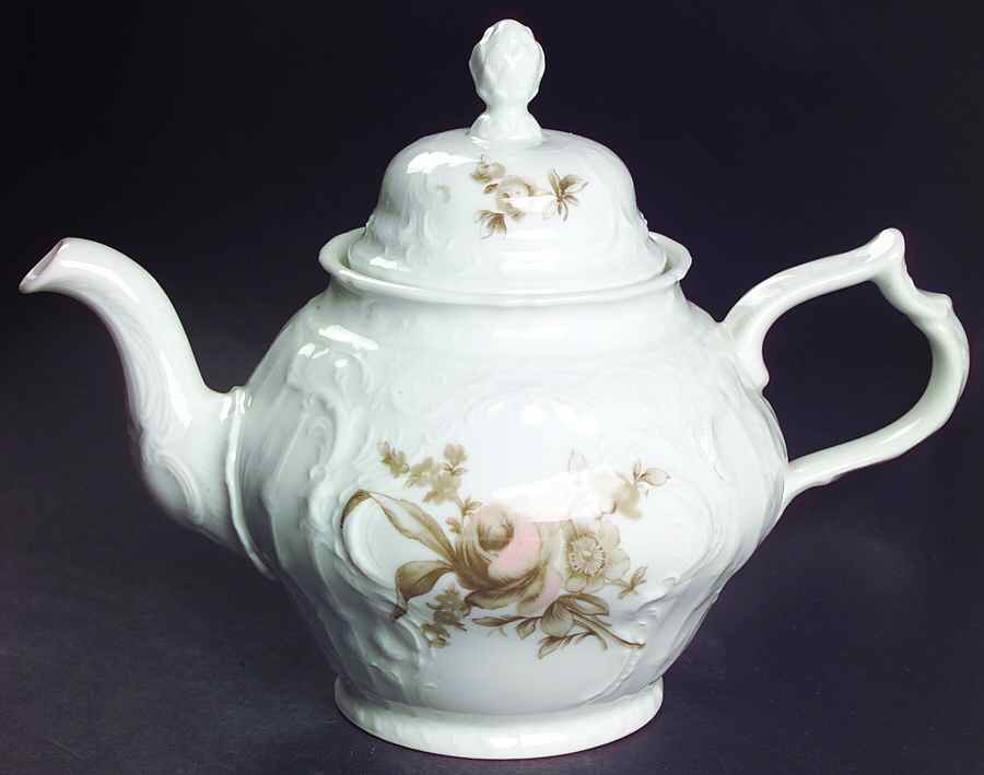 Brown Rose (Sanssouci) Teapot & Lid by Rosenthal - Continental-1
