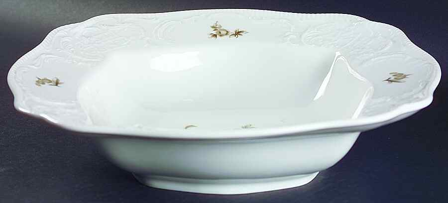 Brown Rose (Sanssouci) 11" Square Vegetable Bowl by Rosenthal - Continental-1
