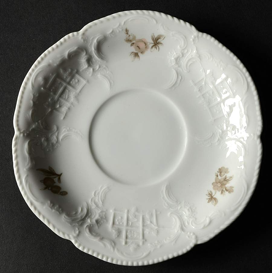 Brown Rose (Sanssouci) Saucer for Cream Soup Bowl by Rosenthal - Continental-1