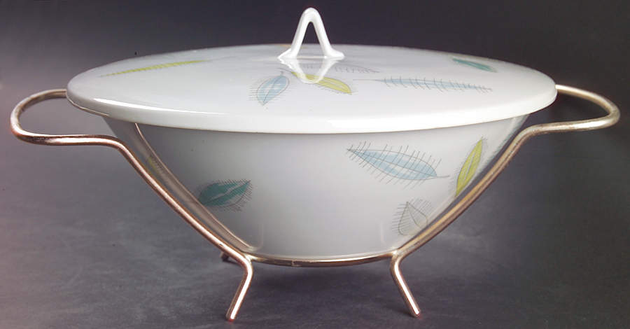 Bunte Blatter Round Covered Vegetable-Uses RV9 As Base W/Mtl Std by Rosenthal - Continental-1