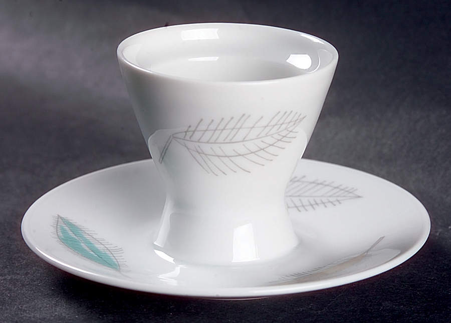 Bunte Blatter Egg Cup with Attached Underplate by Rosenthal - Continental-1