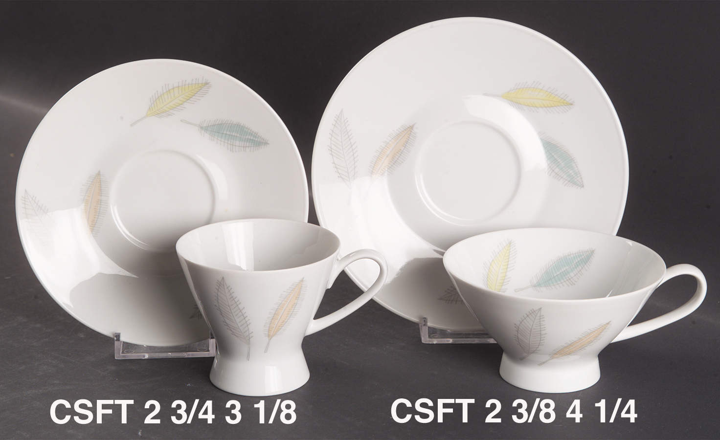 Bunte Blatter Footed Cup & Saucer Set by Rosenthal - Continental-1