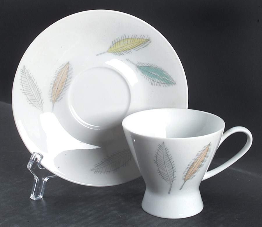 Bunte Blatter Footed Demitasse Cup & Saucer Set by Rosenthal - Continental-1