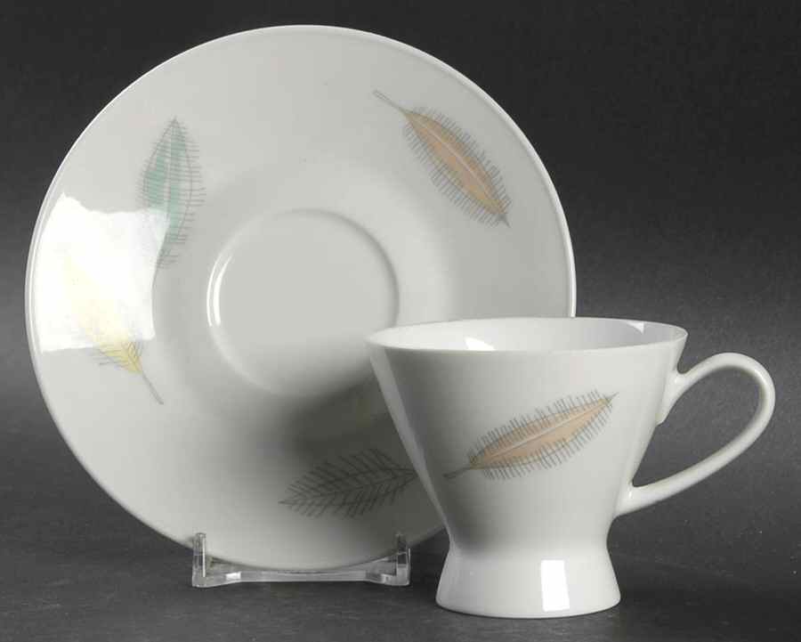 Bunte Blatter Footed Demitasse Cup & Saucer Set by Rosenthal - Continental-1