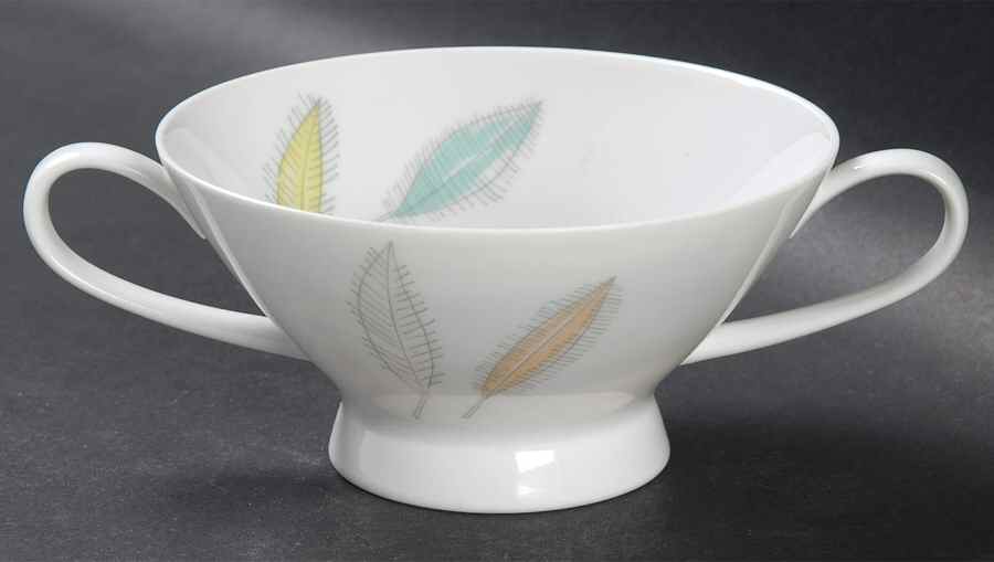 Bunte Blatter Footed Cream Soup Bowl by Rosenthal - Continental-1