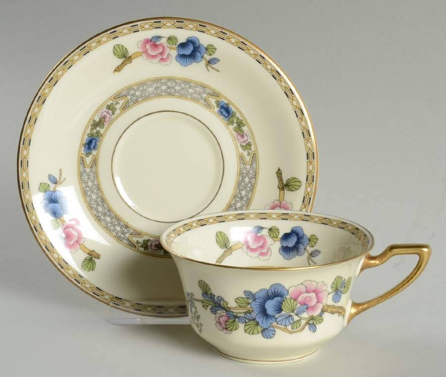 Burmese Flat Cup & Saucer Set by Rosenthal - Continental-1
