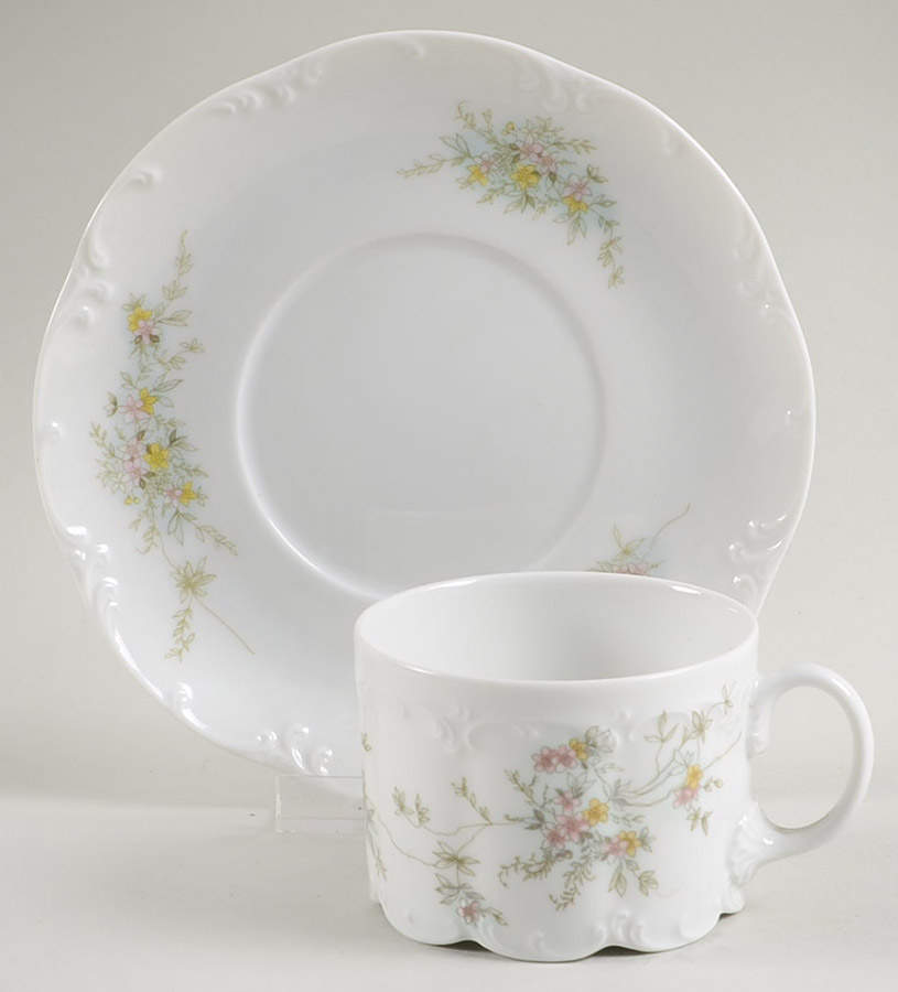 Catherine Flat Cup & Saucer Set by Rosenthal - Continental-1