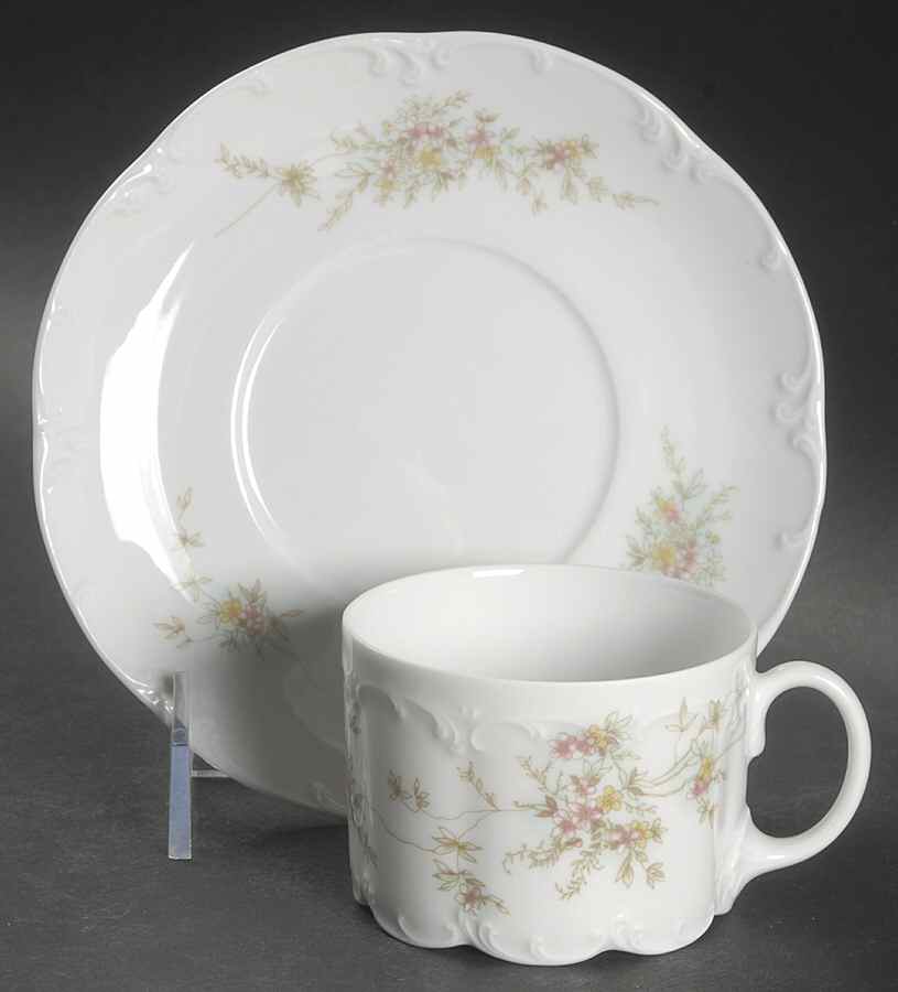 Catherine Flat Cup & Saucer Set by Rosenthal - Continental-1