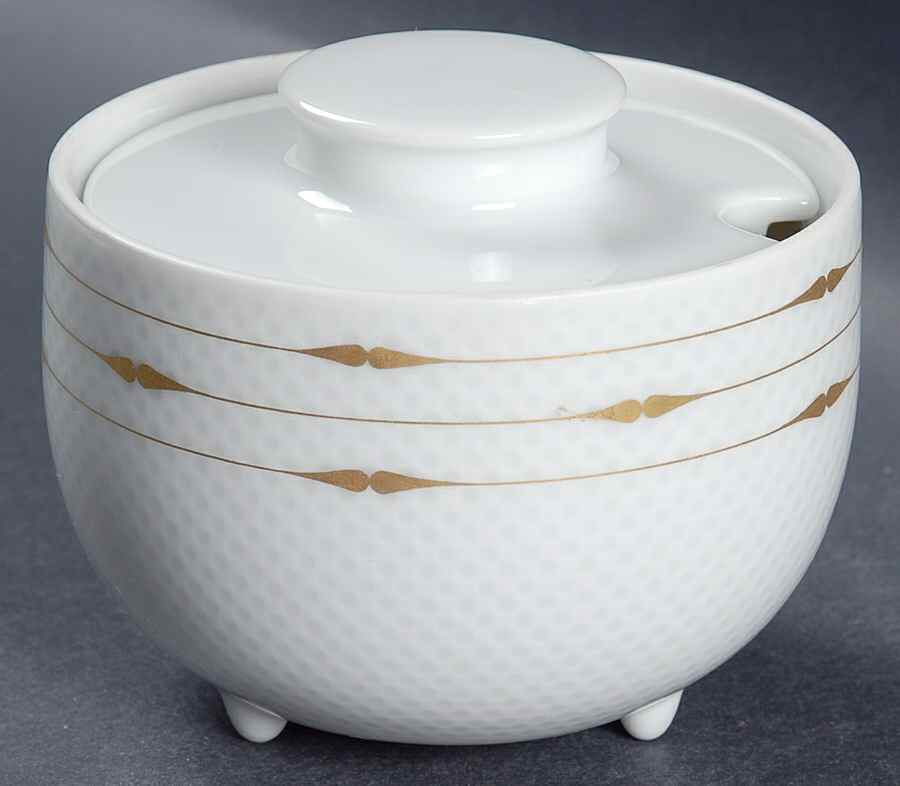 Century Gold (Coupe) Sugar Bowl & Lid by Rosenthal - Continental-1
