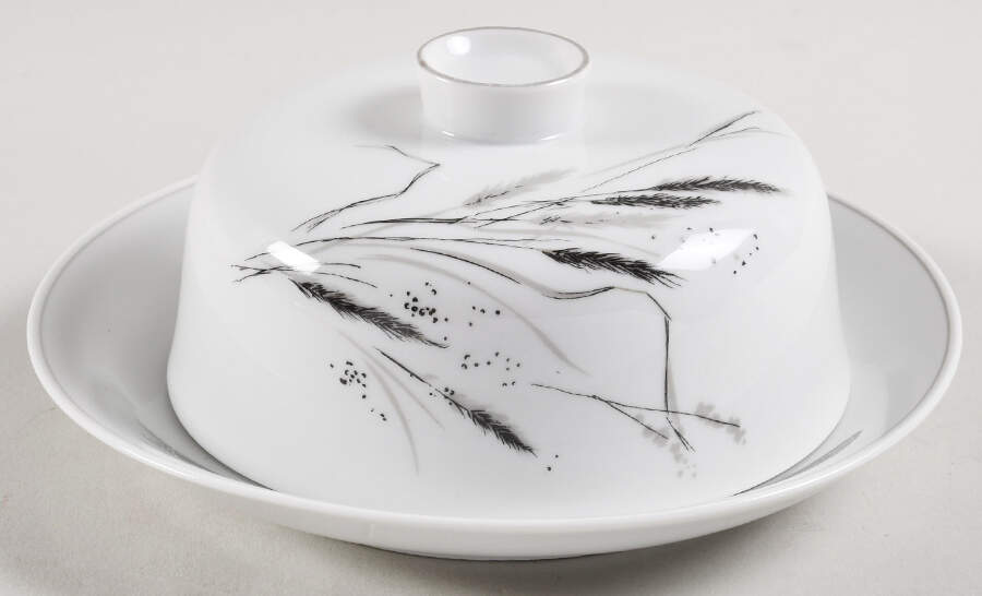 Ceres (Gray Trim) Round Covered Butter by Rosenthal - Continental-1