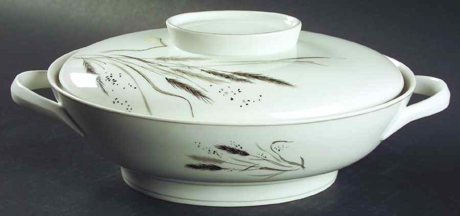 Ceres (Gray Trim) Oval Covered Vegetable by Rosenthal - Continental-1