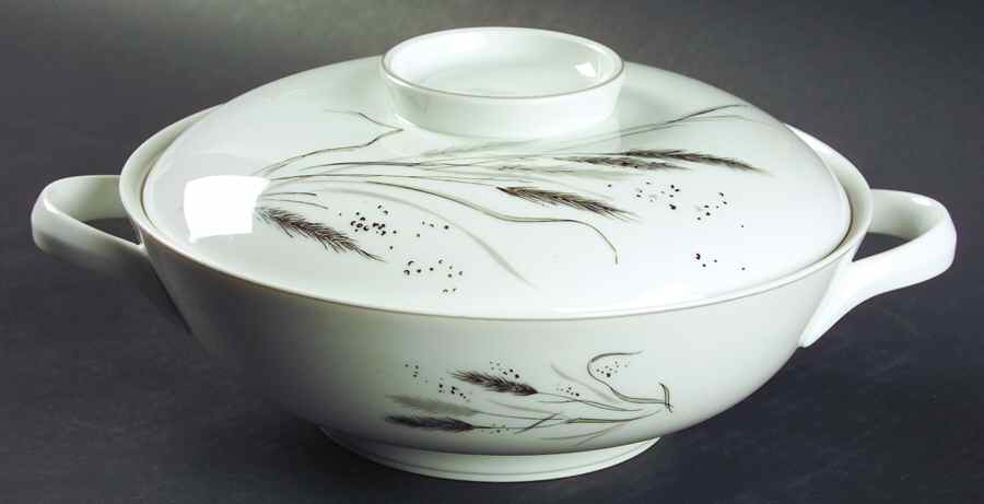 Ceres (Gray Trim) Round Covered Vegetable by Rosenthal - Continental-1