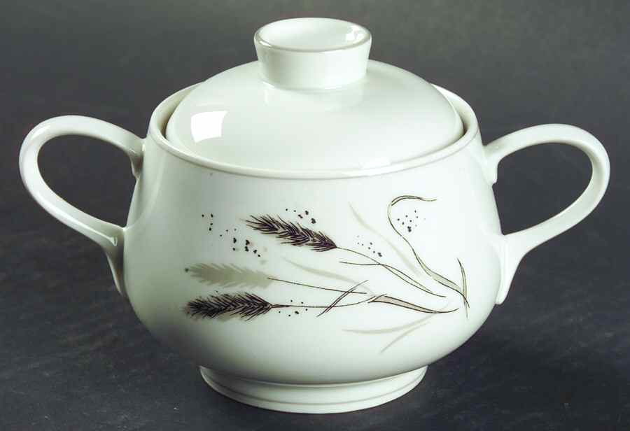 Ceres (Gray Trim) Sugar Bowl & Lid by Rosenthal - Continental-1