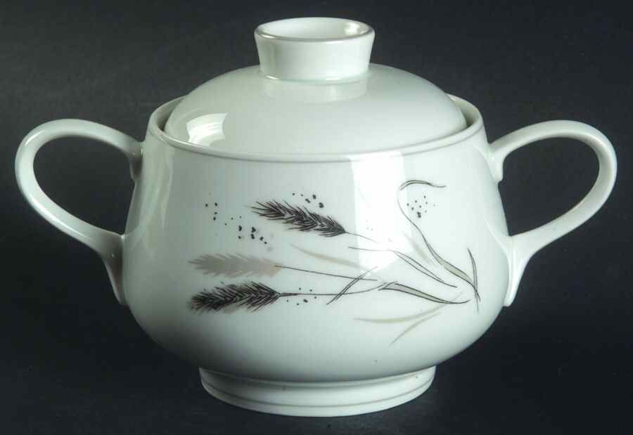 Ceres (Gray Trim) Mini Sugar Bowl & Lid by Rosenthal - Continental-1