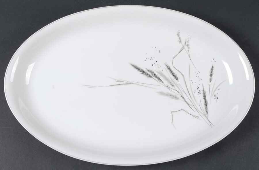 Ceres (Gray Trim) 15" Oval Serving Platter by Rosenthal - Continental-1
