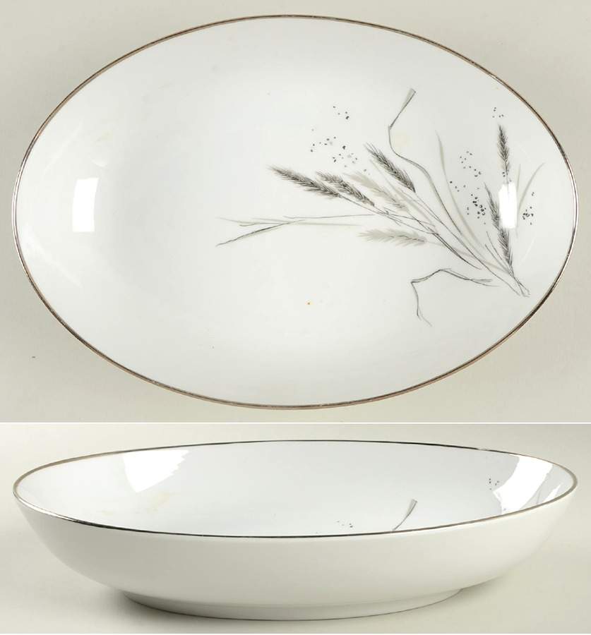 Ceres (Platinum Trim) 11" Oval Vegetable Bowl by Rosenthal - Continental-1