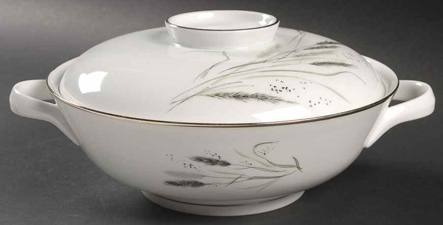 Ceres (Platinum Trim) Round Covered Vegetable by Rosenthal - Continental-1