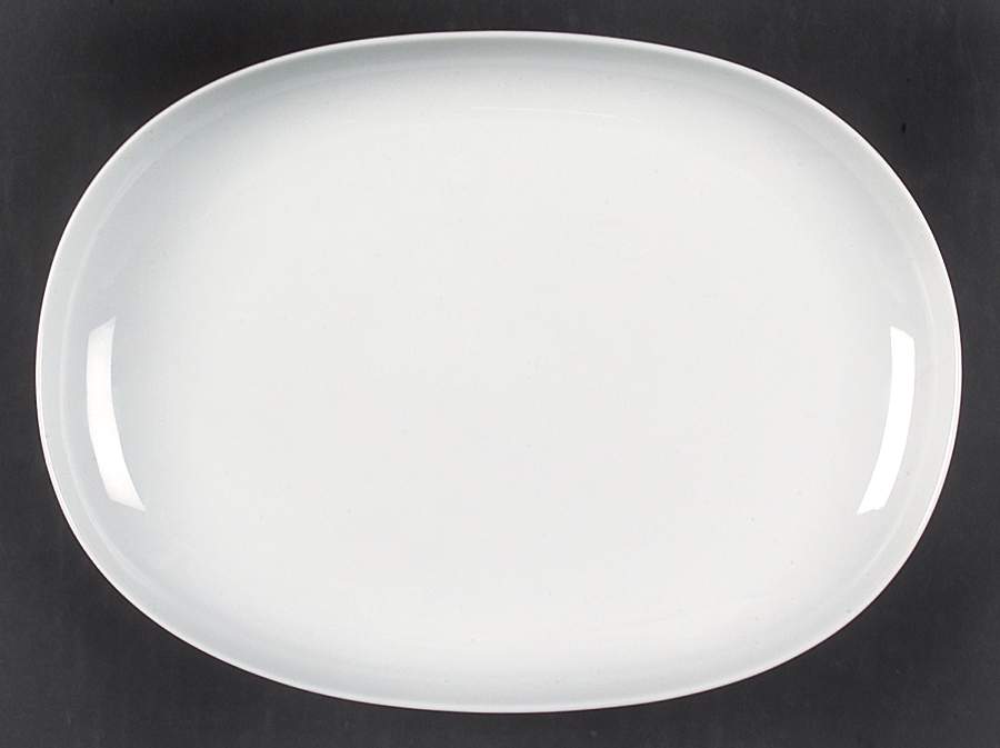 Century White (Rim) 9" Oval Serving Platter by Rosenthal - Continental-1